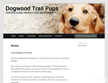 Tablet Screenshot of dogwoodtrailpups.com